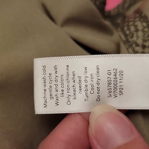 ATHLETA | Green Viper Print Athletic Long Sleeve Top Comfy Soft - size 2X - Picture 12 of 12